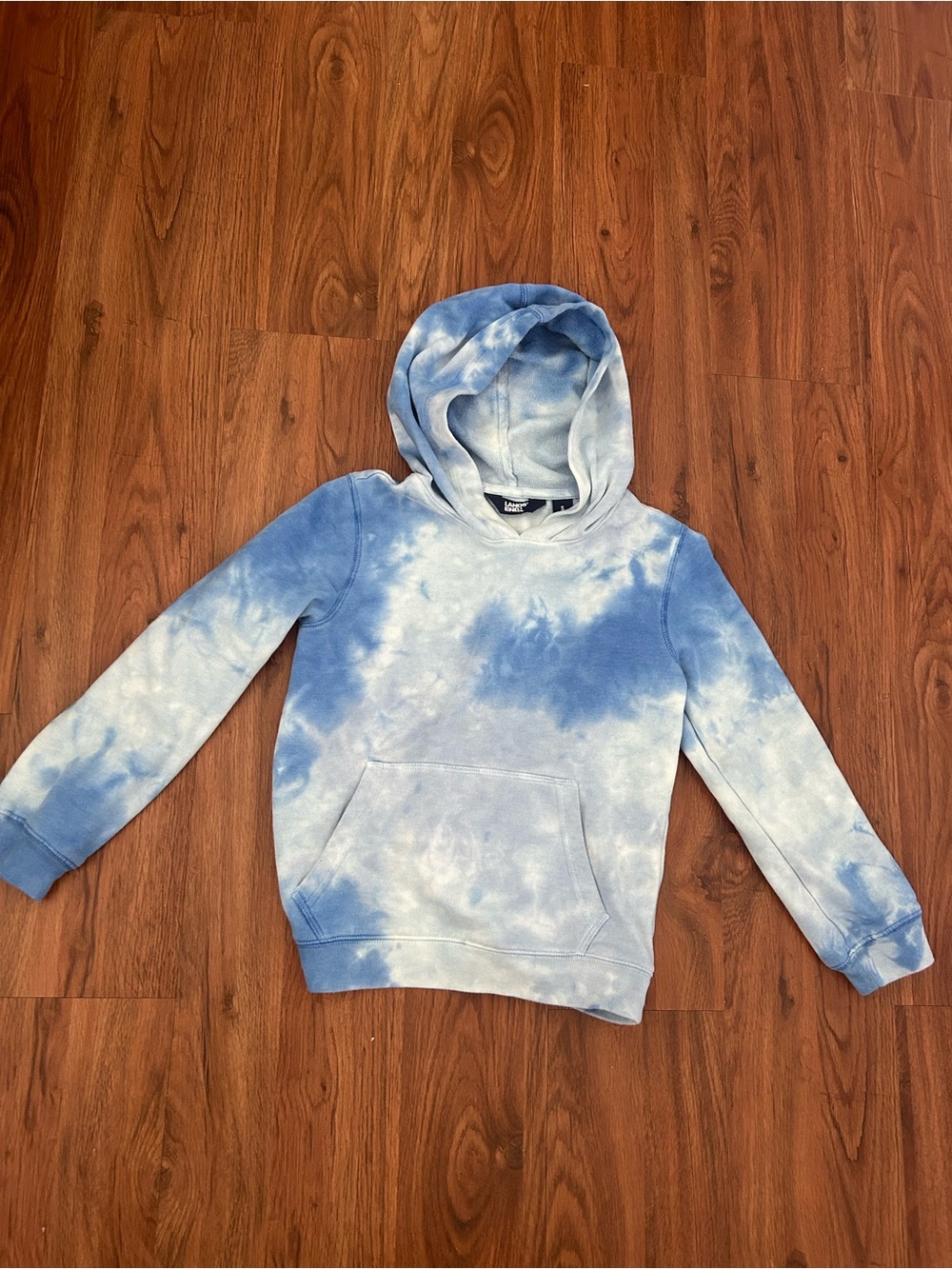 Lands' End Girl’s Blue & White Tie-Dye Sweatsuit - Size S (6/7)